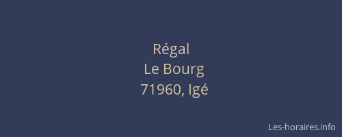 R&eacute;gal