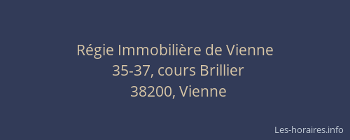 R&eacute;gie Immobili&egrave;re de Vienne