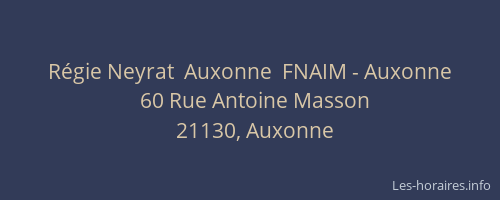Régie Neyrat  Auxonne  FNAIM - Auxonne
