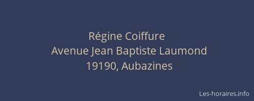 Régine Coiffure