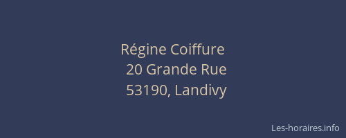 R&eacute;gine Coiffure