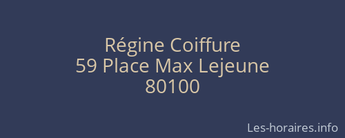 R&eacute;gine Coiffure