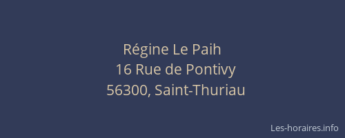 R&eacute;gine Le Paih