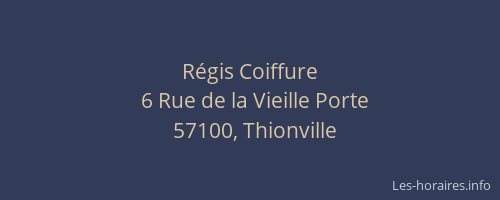 R&eacute;gis Coiffure