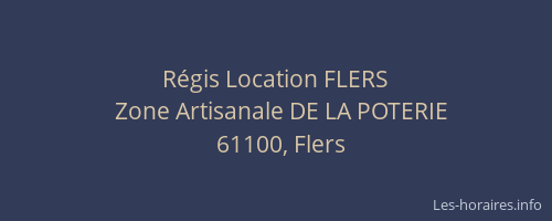 Régis Location FLERS