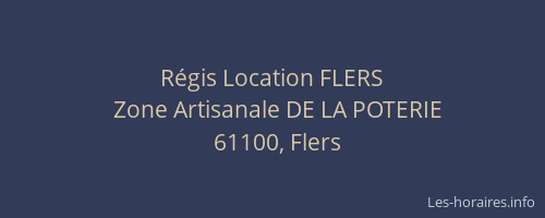 R&eacute;gis Location FLERS