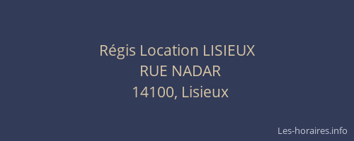 R&eacute;gis Location LISIEUX