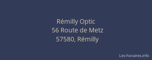 R&eacute;milly Optic