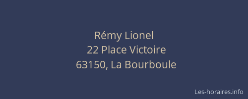 R&eacute;my Lionel