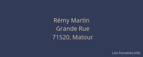 R&eacute;my Martin