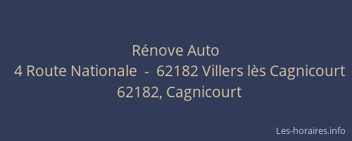 R&eacute;nove Auto