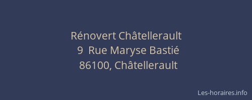 Rénovert Châtellerault