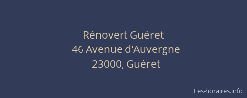 R&eacute;novert Gu&eacute;ret