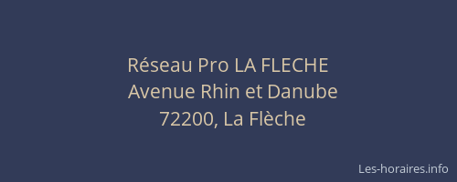 Réseau Pro LA FLECHE