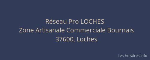 Réseau Pro LOCHES