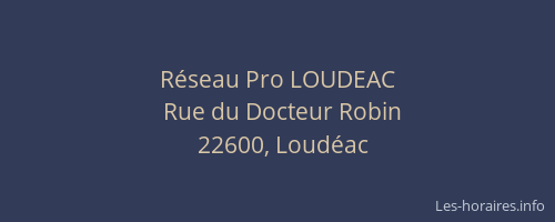Réseau Pro LOUDEAC