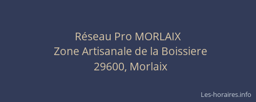 Réseau Pro MORLAIX