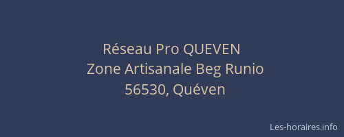 Réseau Pro QUEVEN
