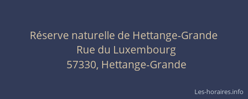 R&eacute;serve naturelle de Hettange-Grande