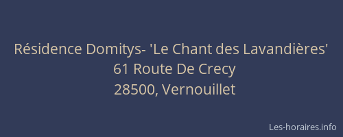 R&eacute;sidence Domitys- 'Le Chant des Lavandi&egrave;res'