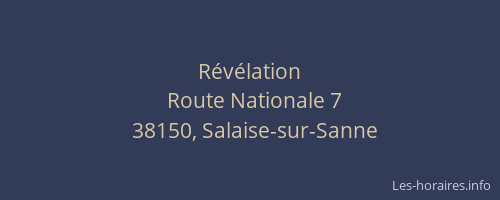 R&eacute;v&eacute;lation
