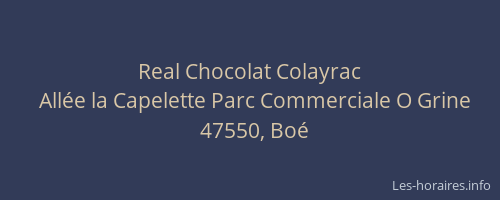 Real Chocolat Colayrac