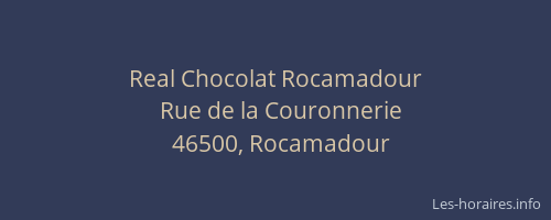 Real Chocolat Rocamadour