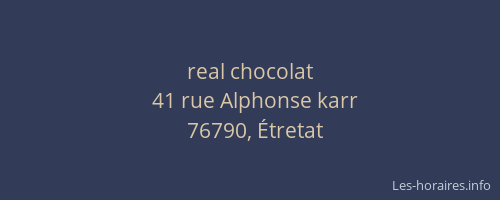 real chocolat