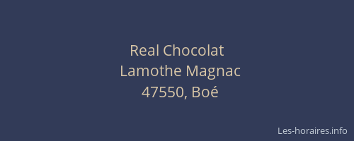 Real Chocolat