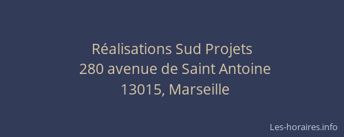 Réalisations Sud Projets