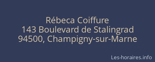 Rébeca Coiffure