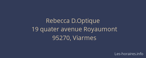 Rebecca D.Optique