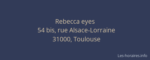 Rebecca eyes