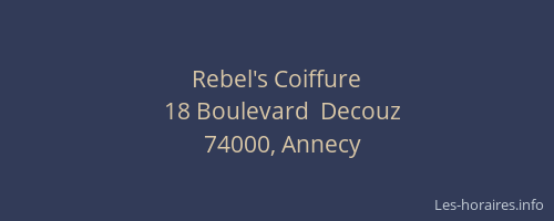 Rebel's Coiffure