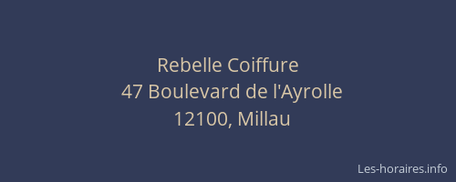 Rebelle Coiffure