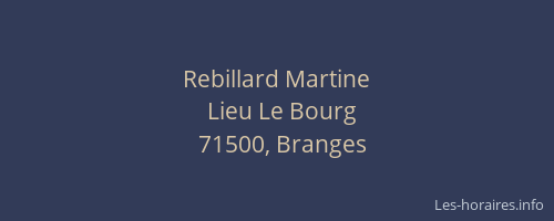 Rebillard Martine