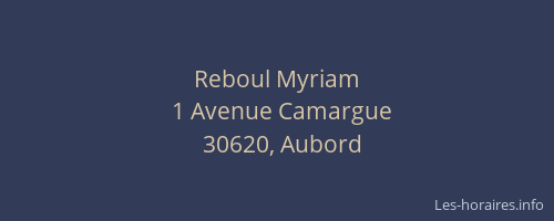 Reboul Myriam