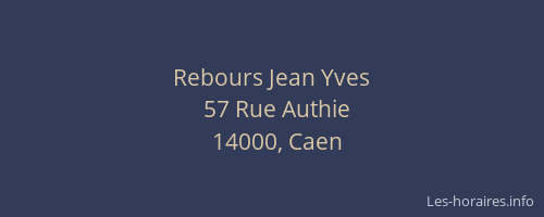 Rebours Jean Yves