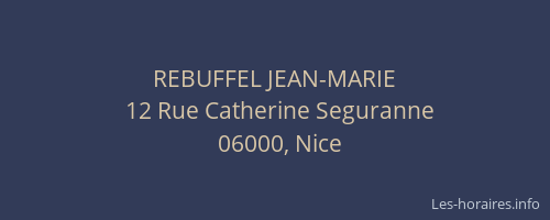 REBUFFEL JEAN-MARIE
