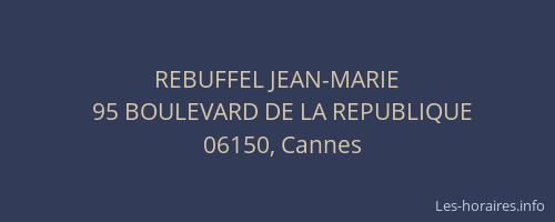 REBUFFEL JEAN-MARIE