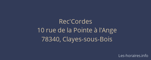 Rec'Cordes