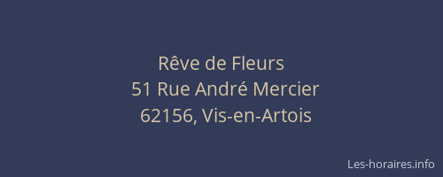 R&ecirc;ve de Fleurs