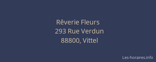 R&ecirc;verie Fleurs