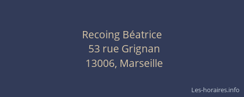 Recoing Béatrice