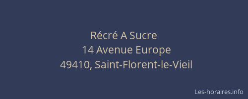 Récré A Sucre