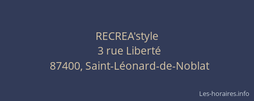 RECREA'style