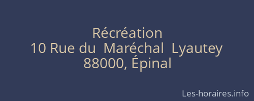 Récréation