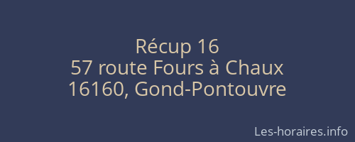 Récup 16