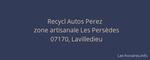 Recycl Autos Perez