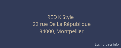 RED K Style